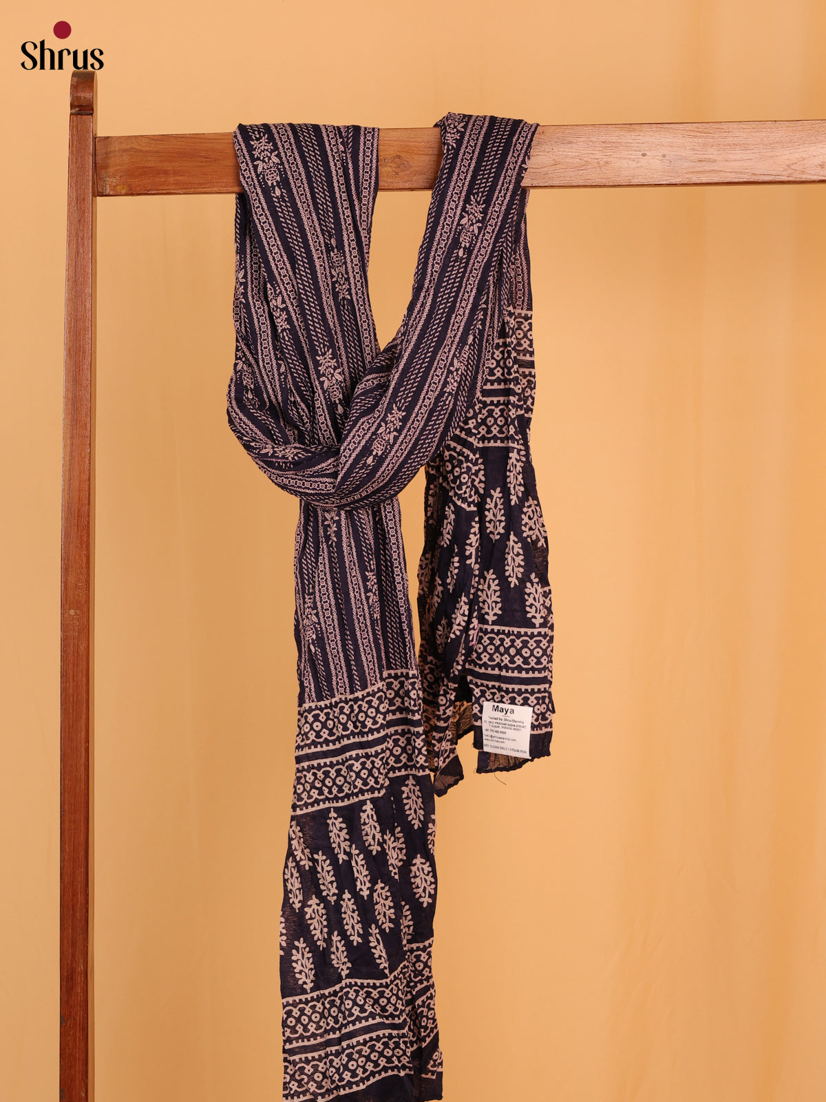 Blue Bandhani Cotton Dupatta - Shop on Shrus.com