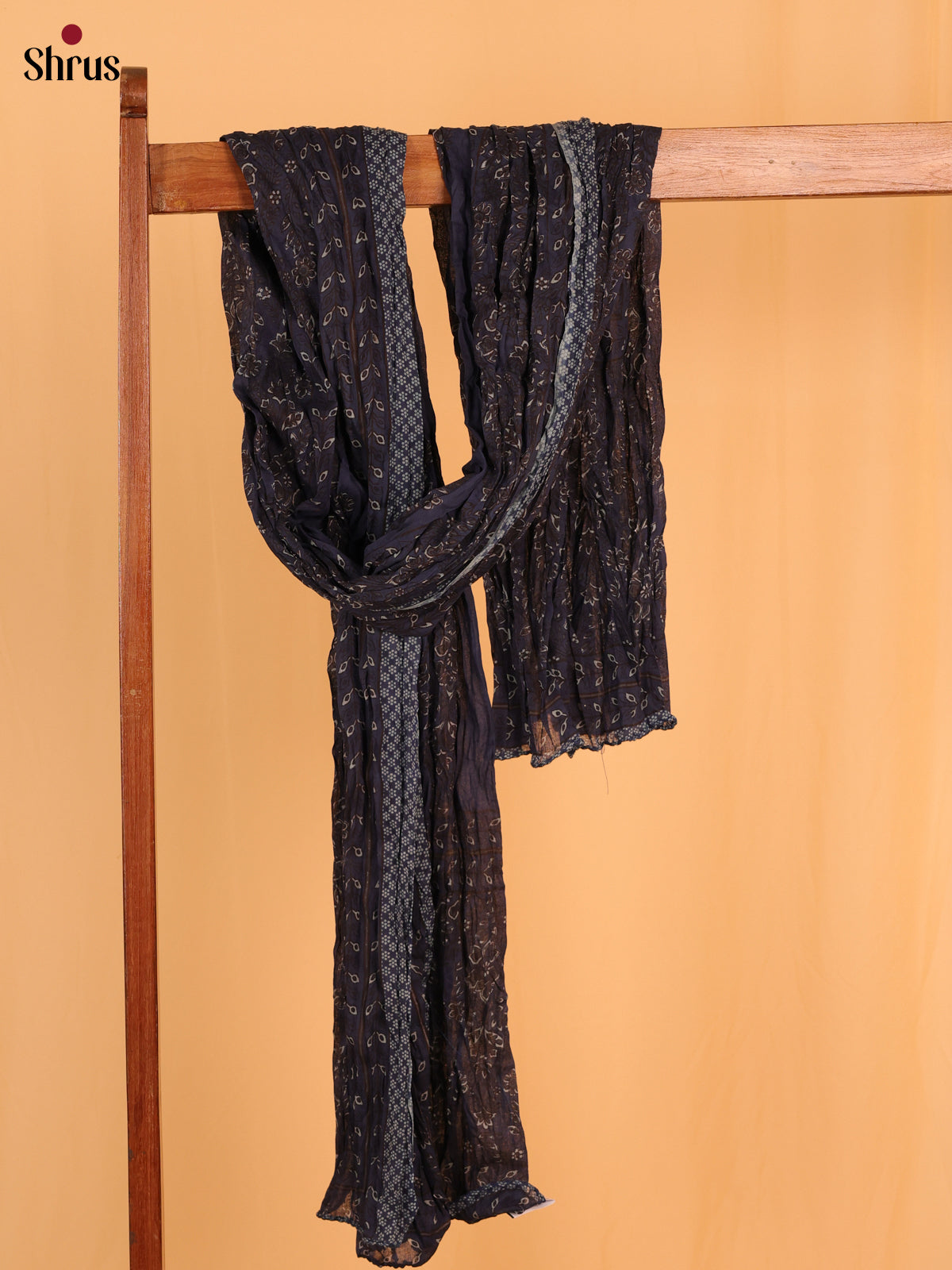 Brown Ajrakh Cotton Mix Dupatta - Shop on Shrus.com