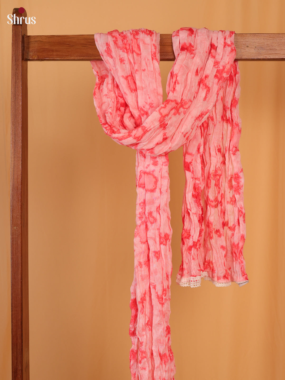 Pink Sehbori Cotton Dupatta - Shop on Shrus.com