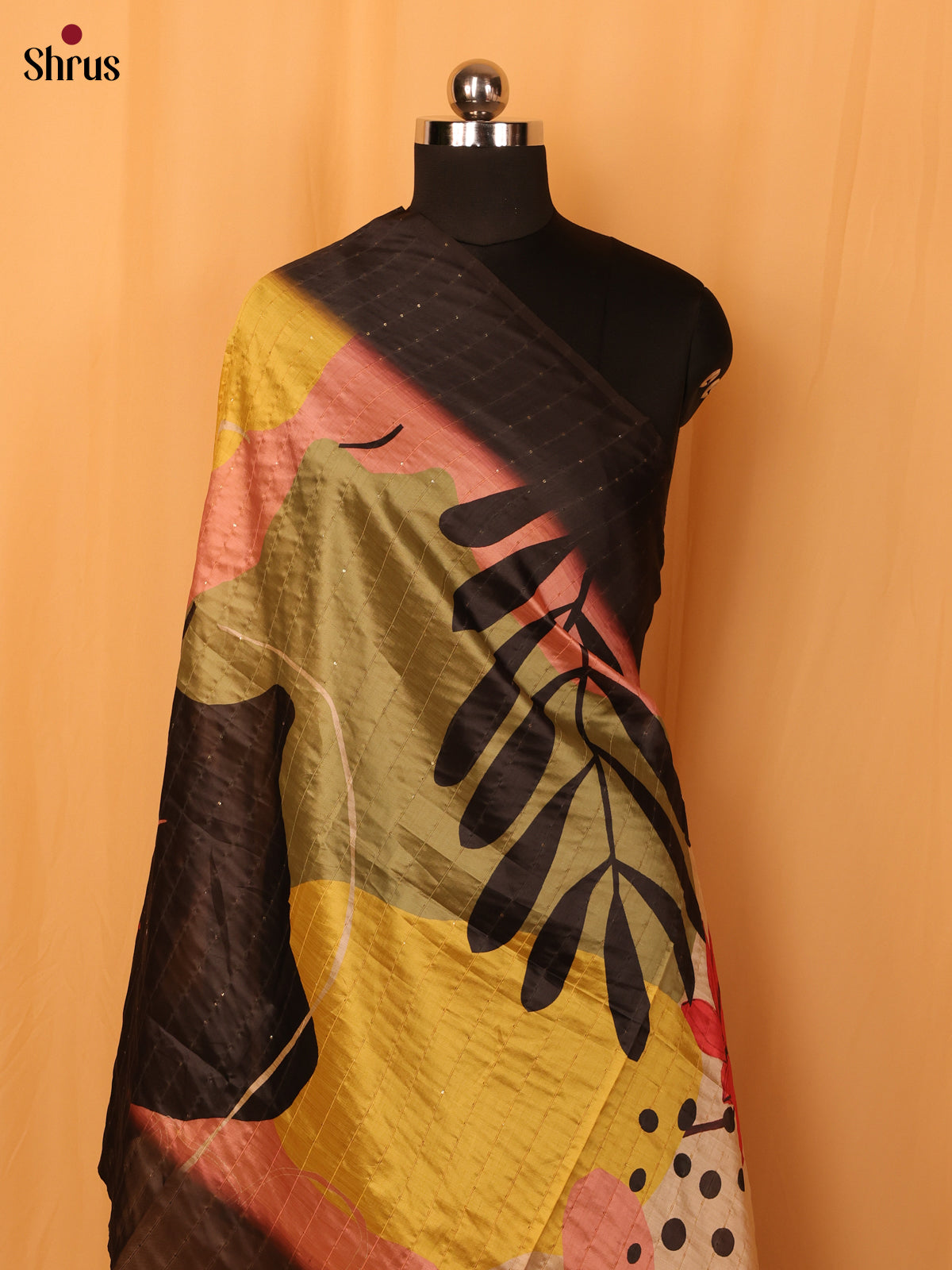 Multi colour Digital Print Semi Silk Dupatta - MCL28114 - Shop on Shrus.com