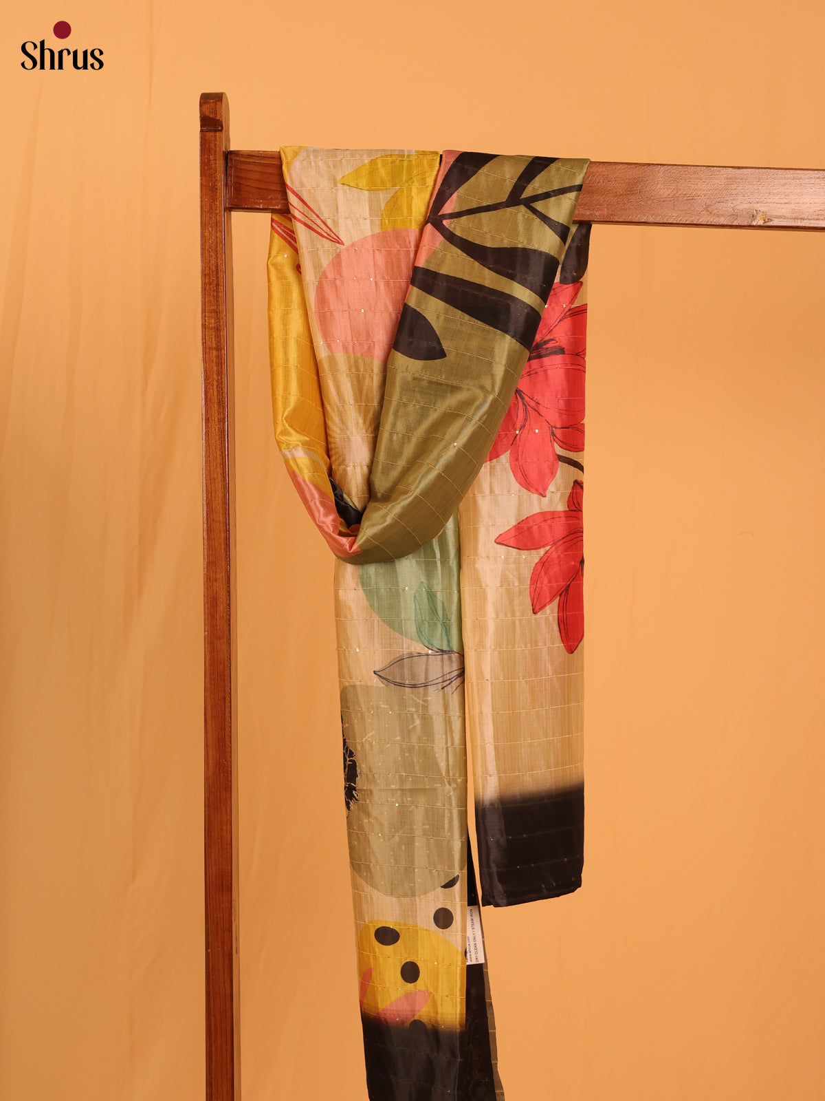 Multi colour Digital Print Semi Silk Dupatta - MCL28114 - Shop on Shrus.com