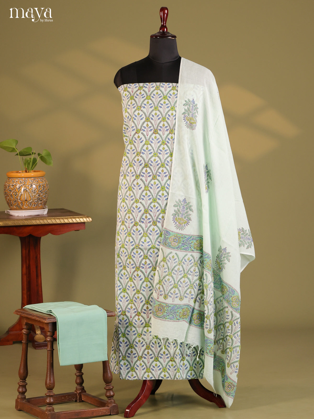 Pale Green - Cotton salwar