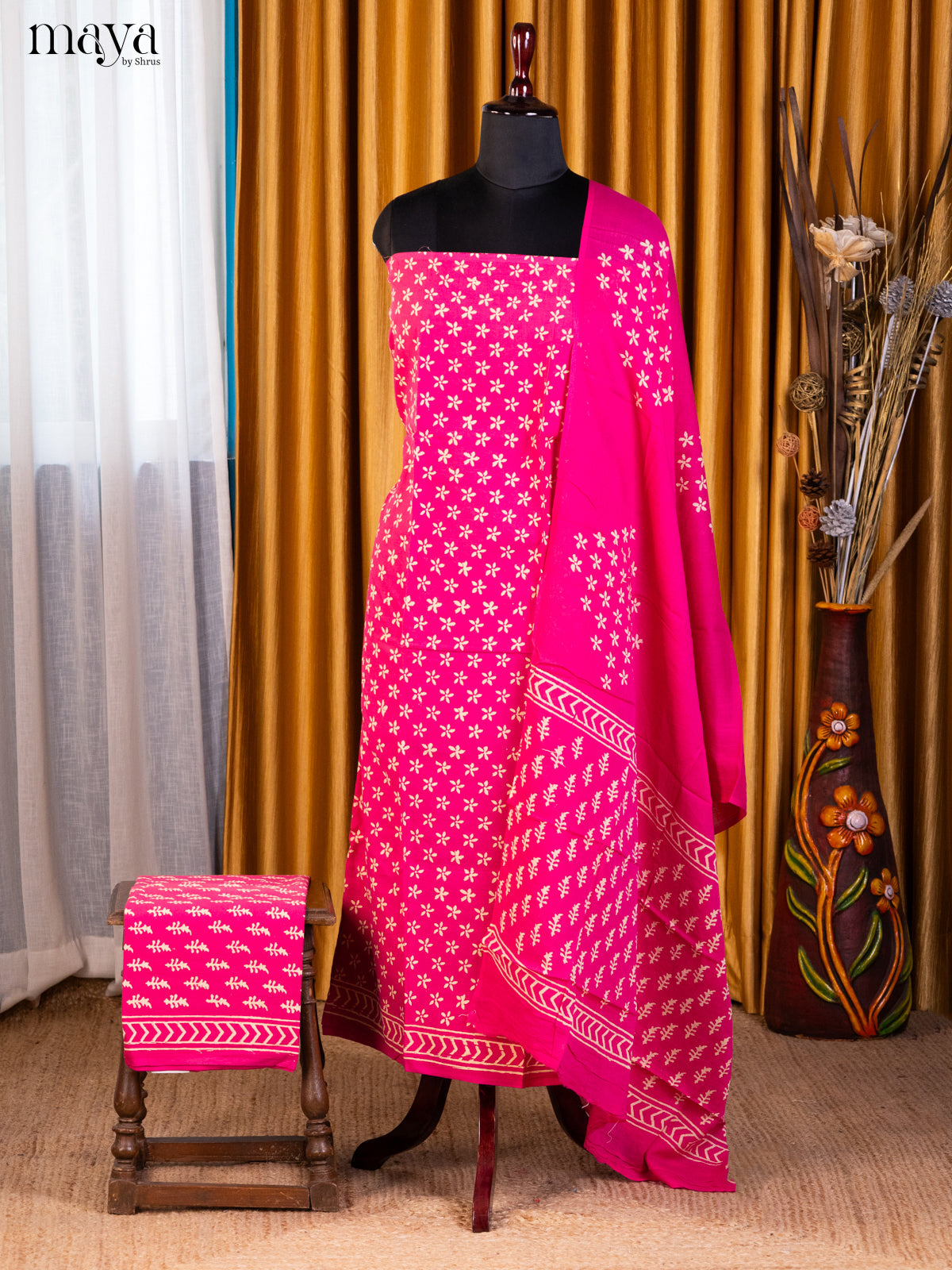 Pink- Cotton salwar