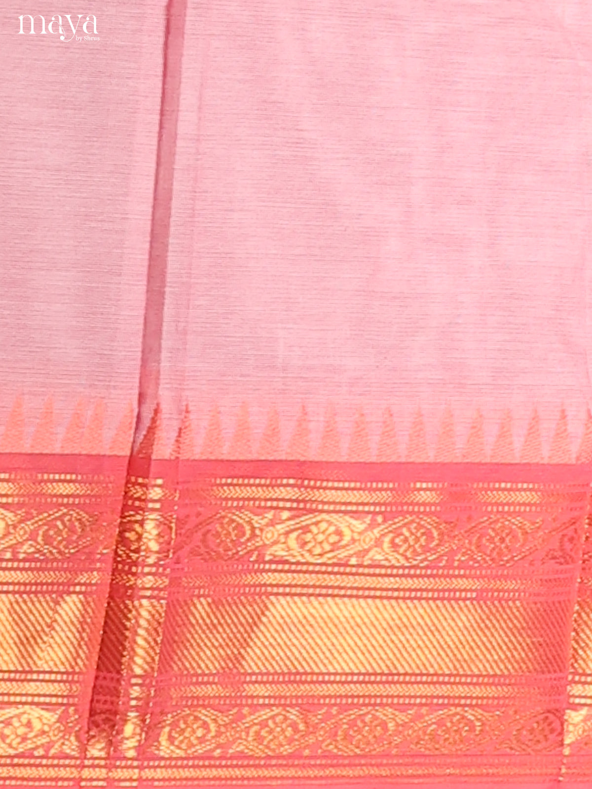 Baby Pink & Pink - chettinad top & dupatta combo