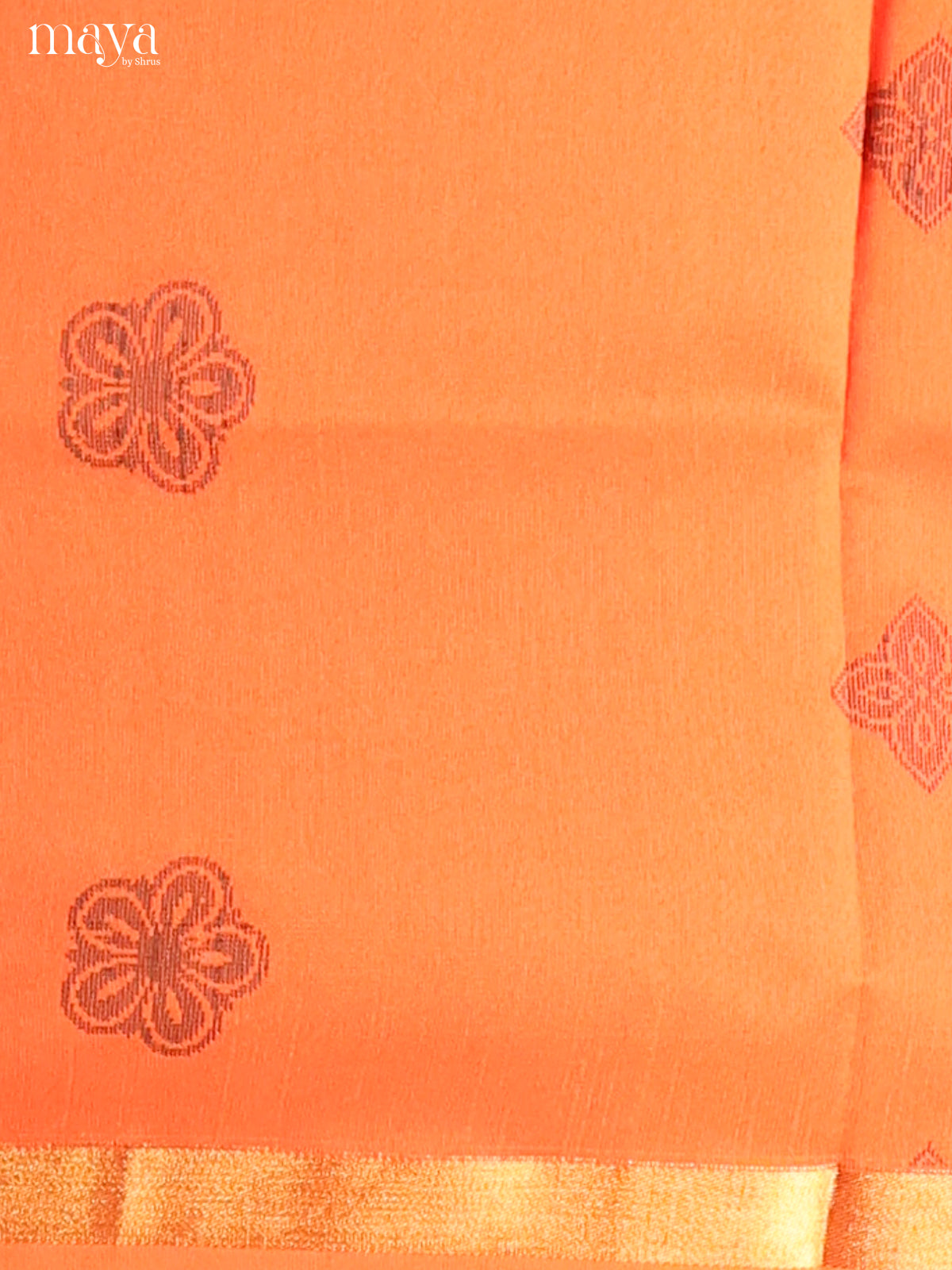 Orange - Semi rawsilk salwar