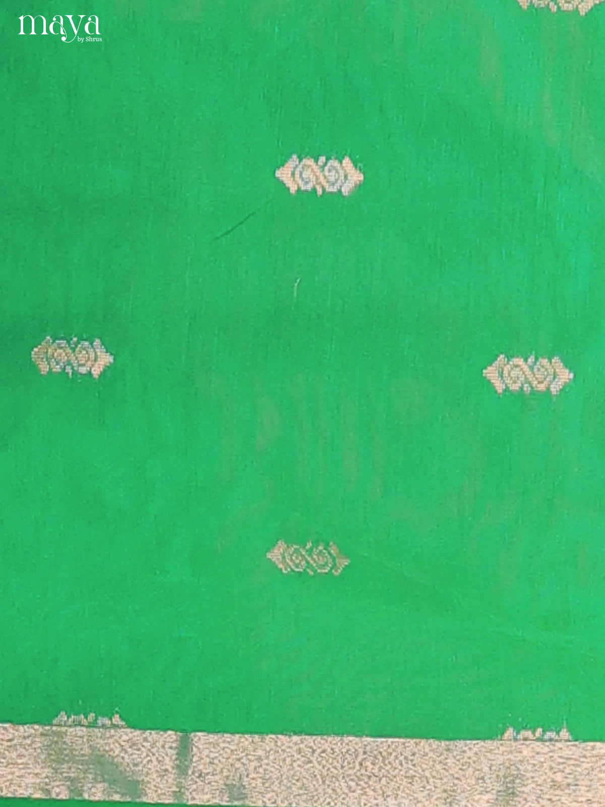 Green & Red-Semi silkcotton salwar unstitch