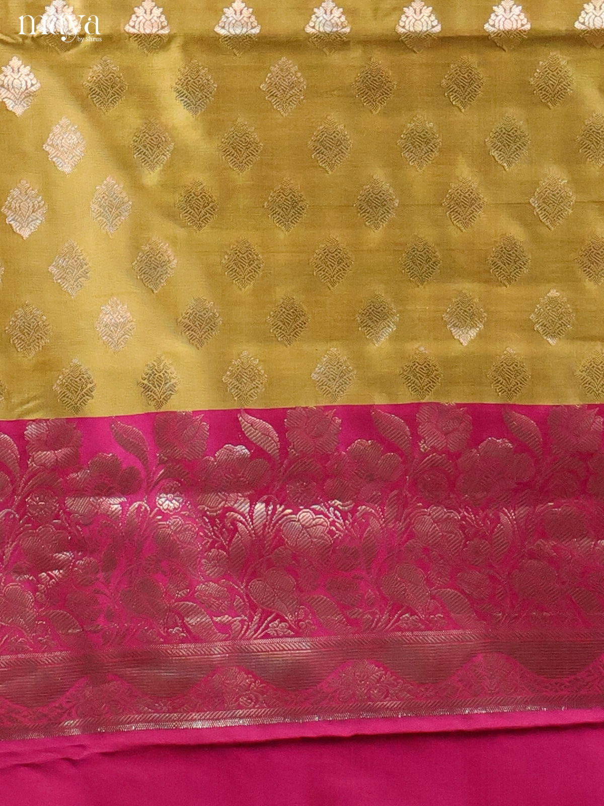 MDH18030-Semi banaras salwar Unstitch