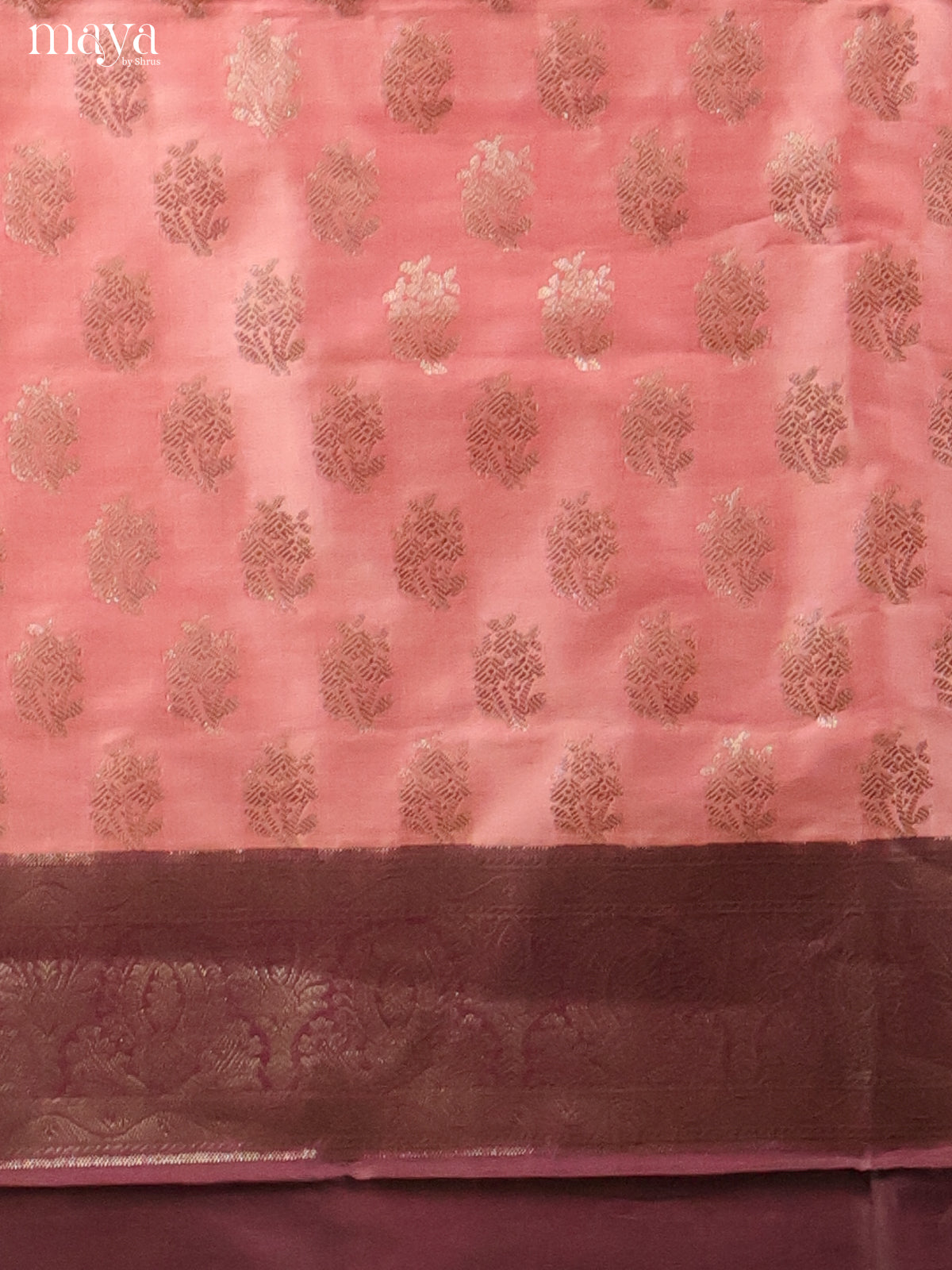 MDH18032-Semi banaras salwar Unstitch