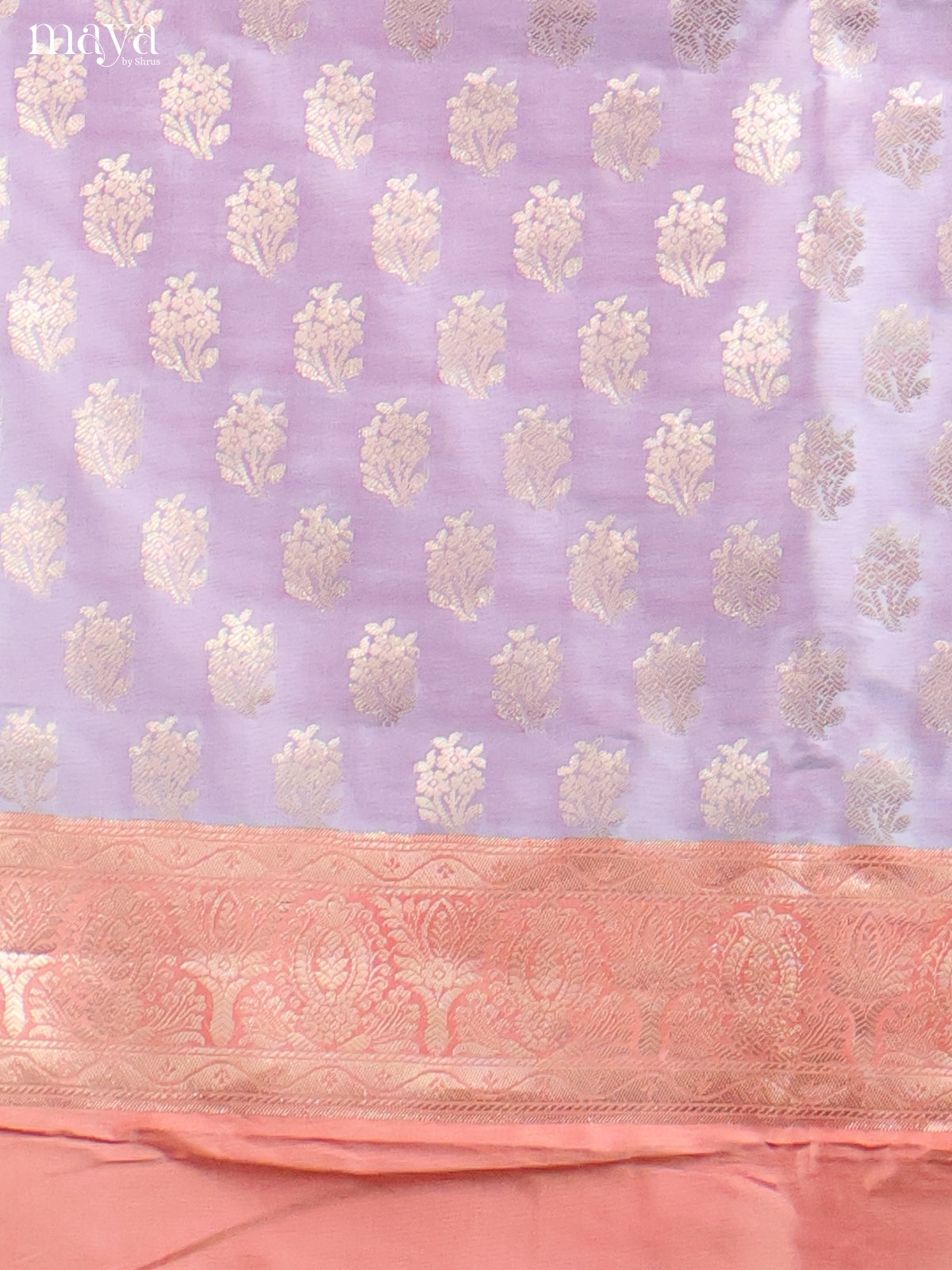 MDH18041-Semi banaras salwar Unstitch