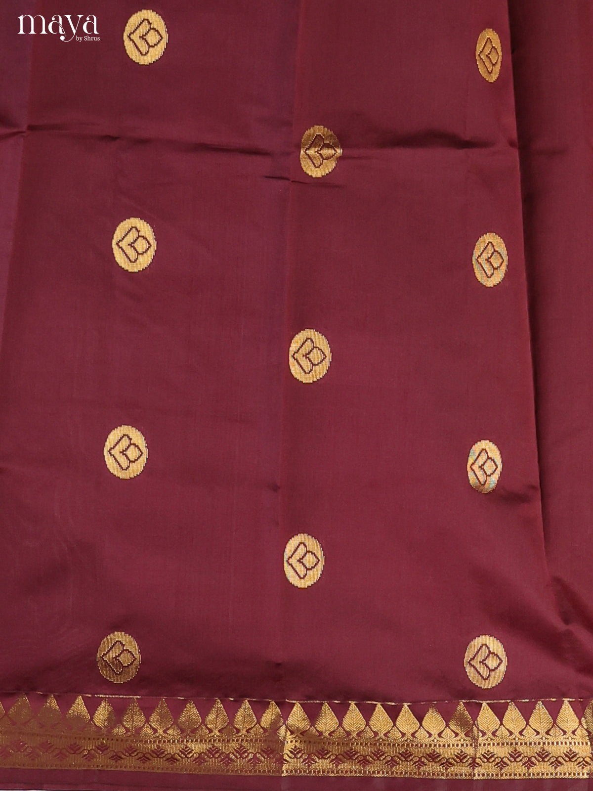 Maroon & Grey-semi softsilk salwar Unstitch