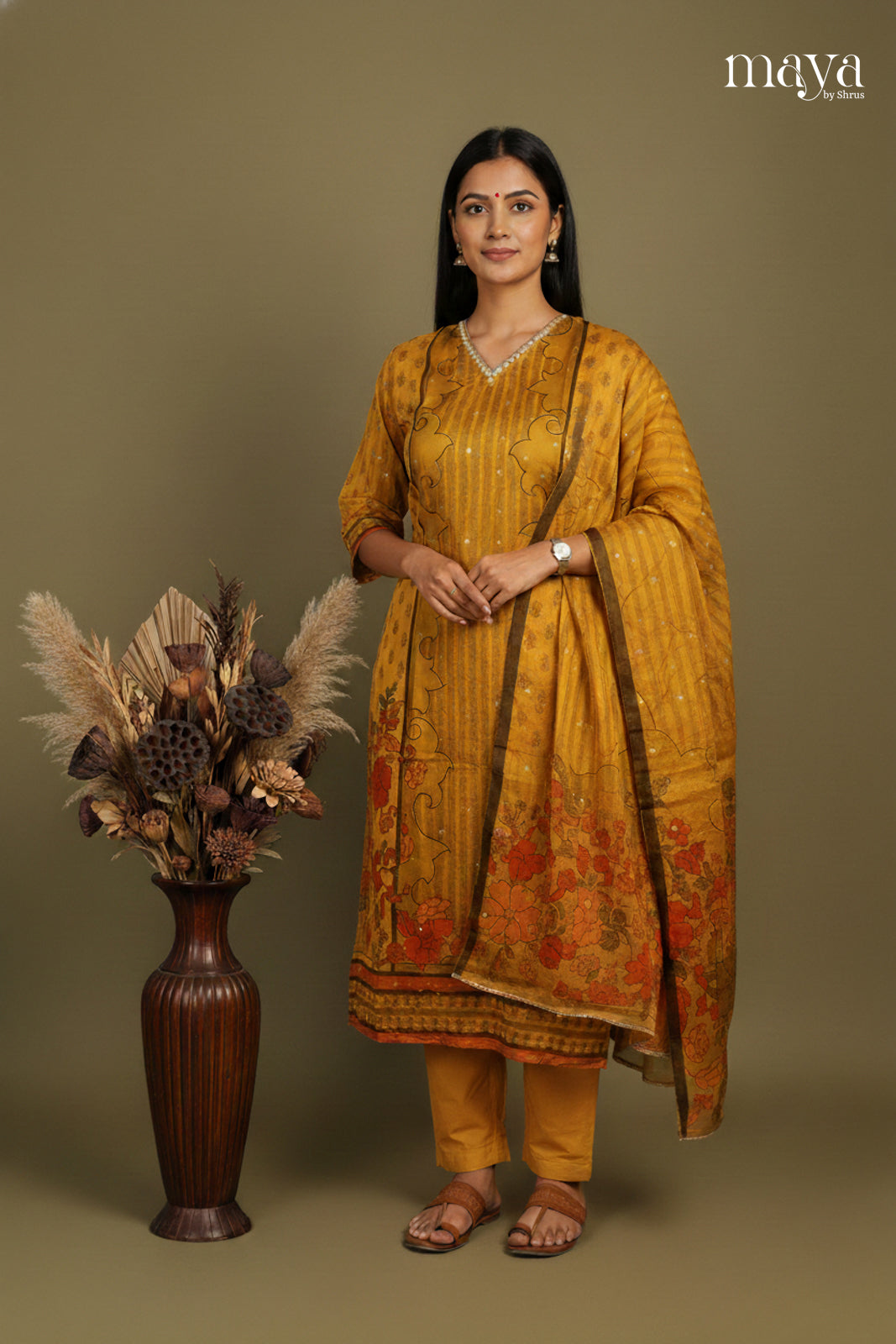 Glowing Golden Yellow Designer Salwar Suits For Wedding Party
