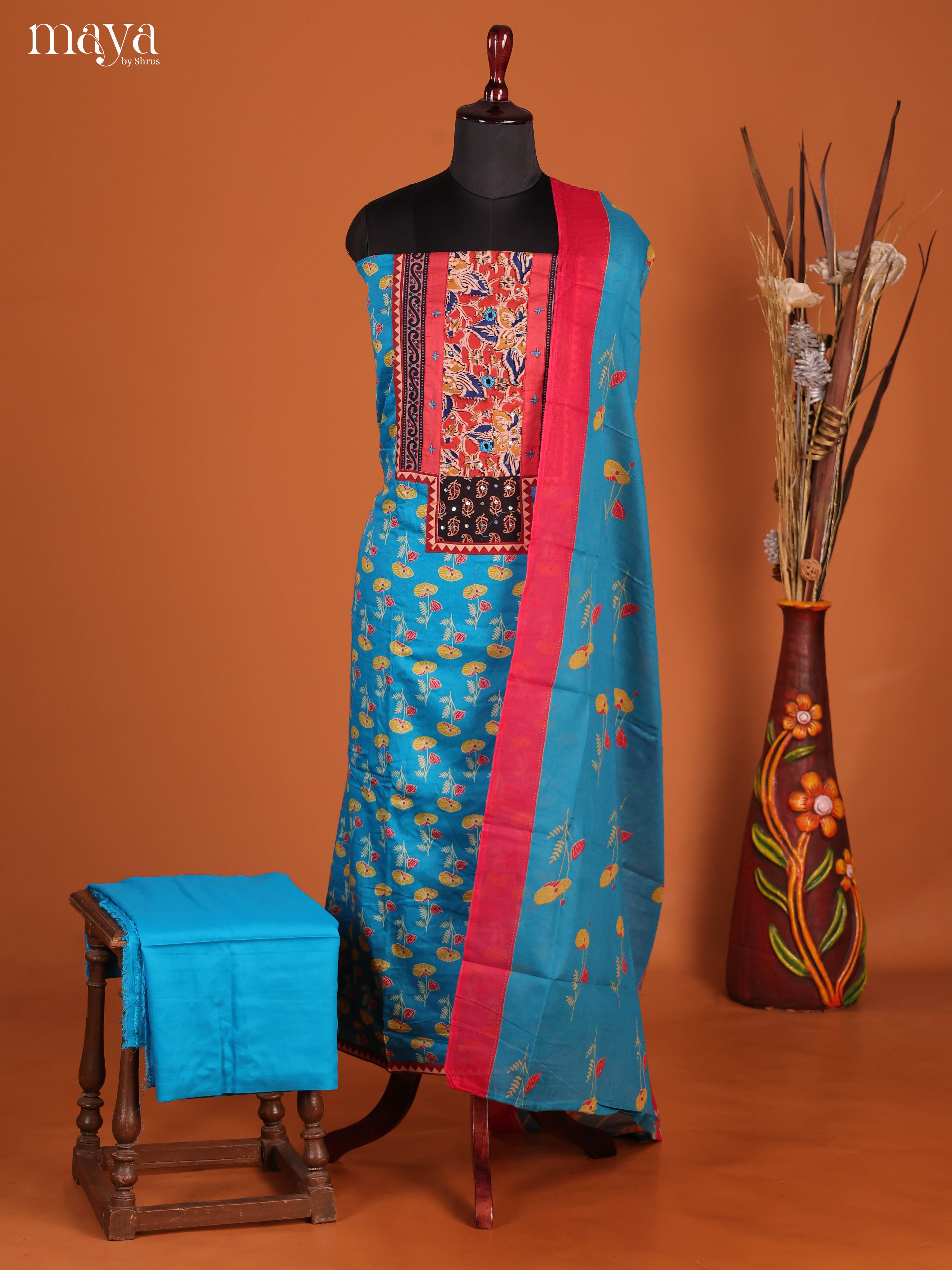 MDI22023-Ajrakh Salwar Unstitch