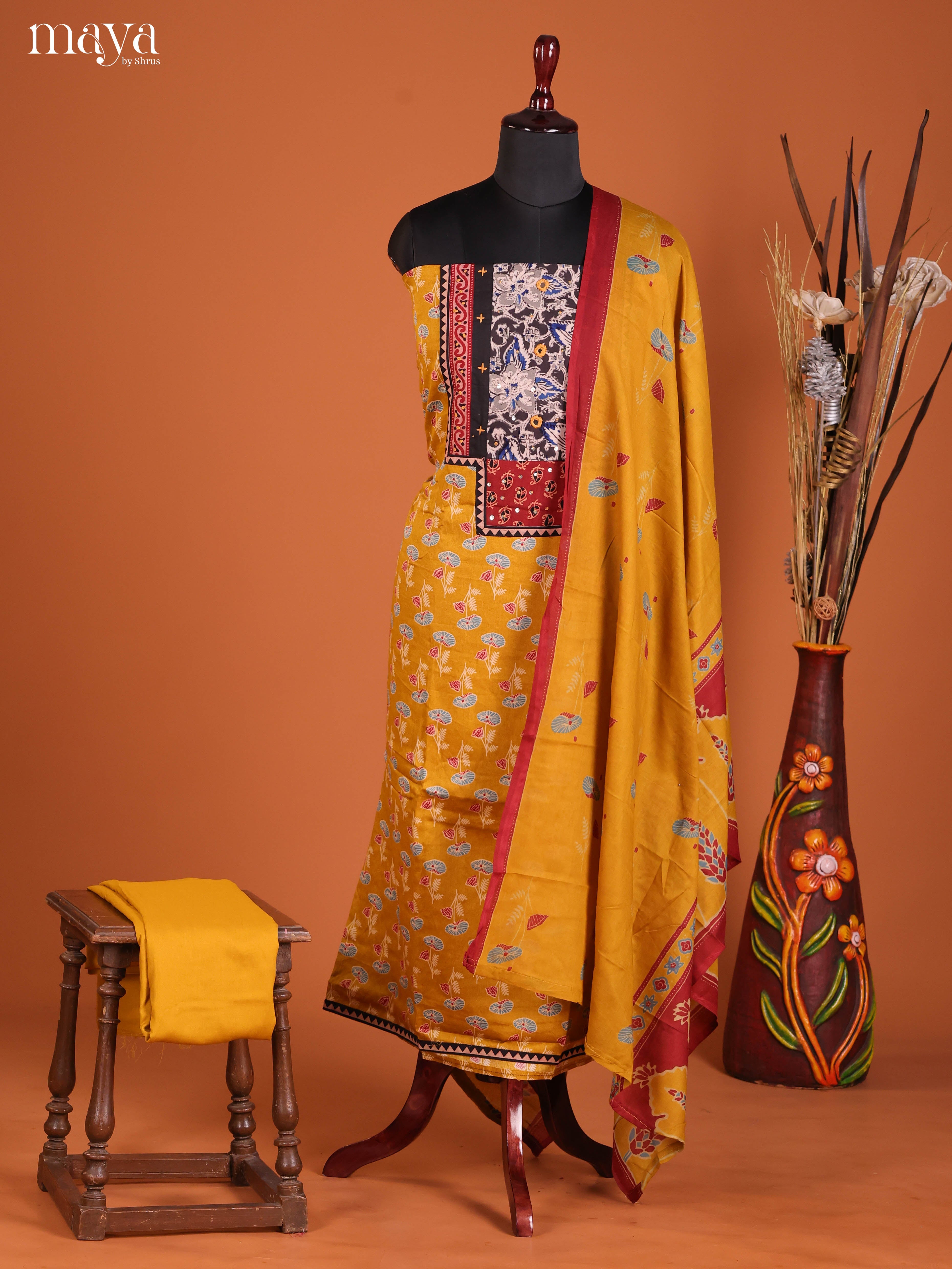 MDI22025-Ajrakh Salwar Unstitch