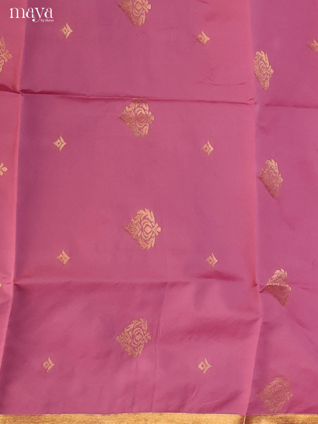 Pink & Green -semi softsilk salwar Unstitch