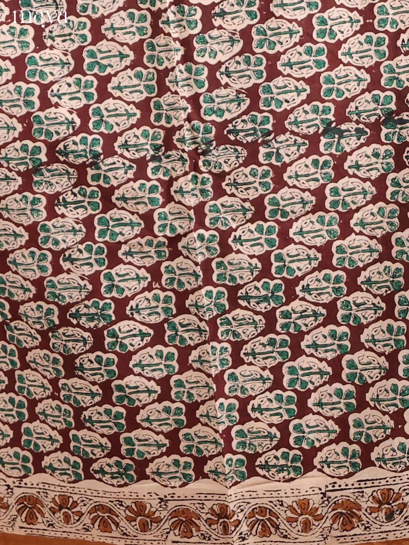 Sophisticated Maroon Cotton Salwar Kurta Set Material With Floral Prints