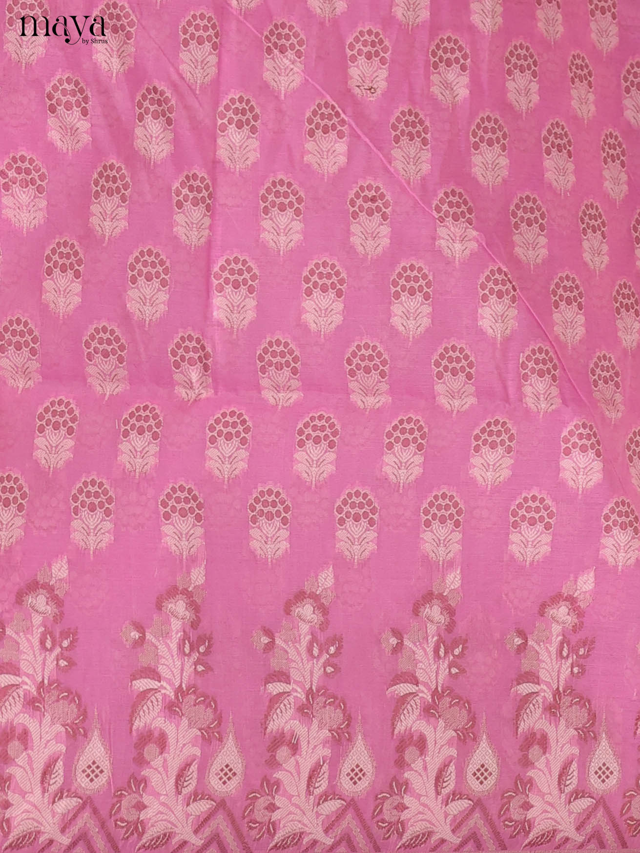 Chic Pink Semi Tussar Salwar Suit Material With Thread Woven Design