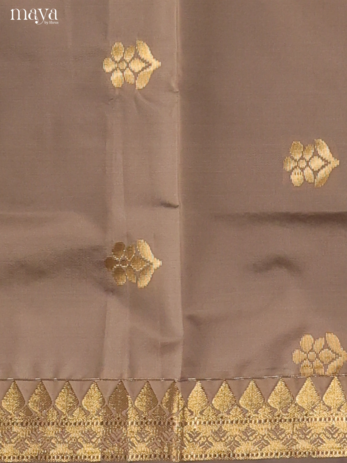 Pretty Grey Semi Soft Silk Unstitched Salwar Suit With Navy Blue Dupatta