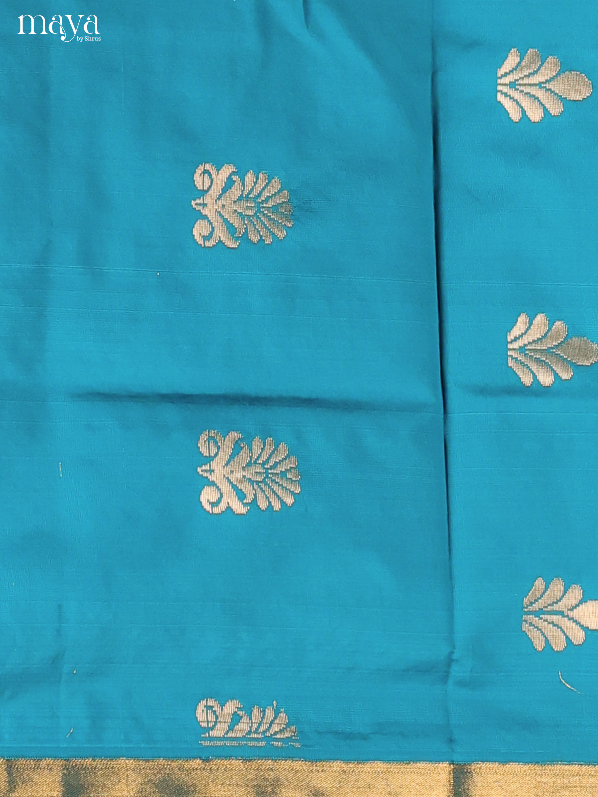 Serene Blue Semi Soft Silk Salwar Suit With Navy Blue Dupatta