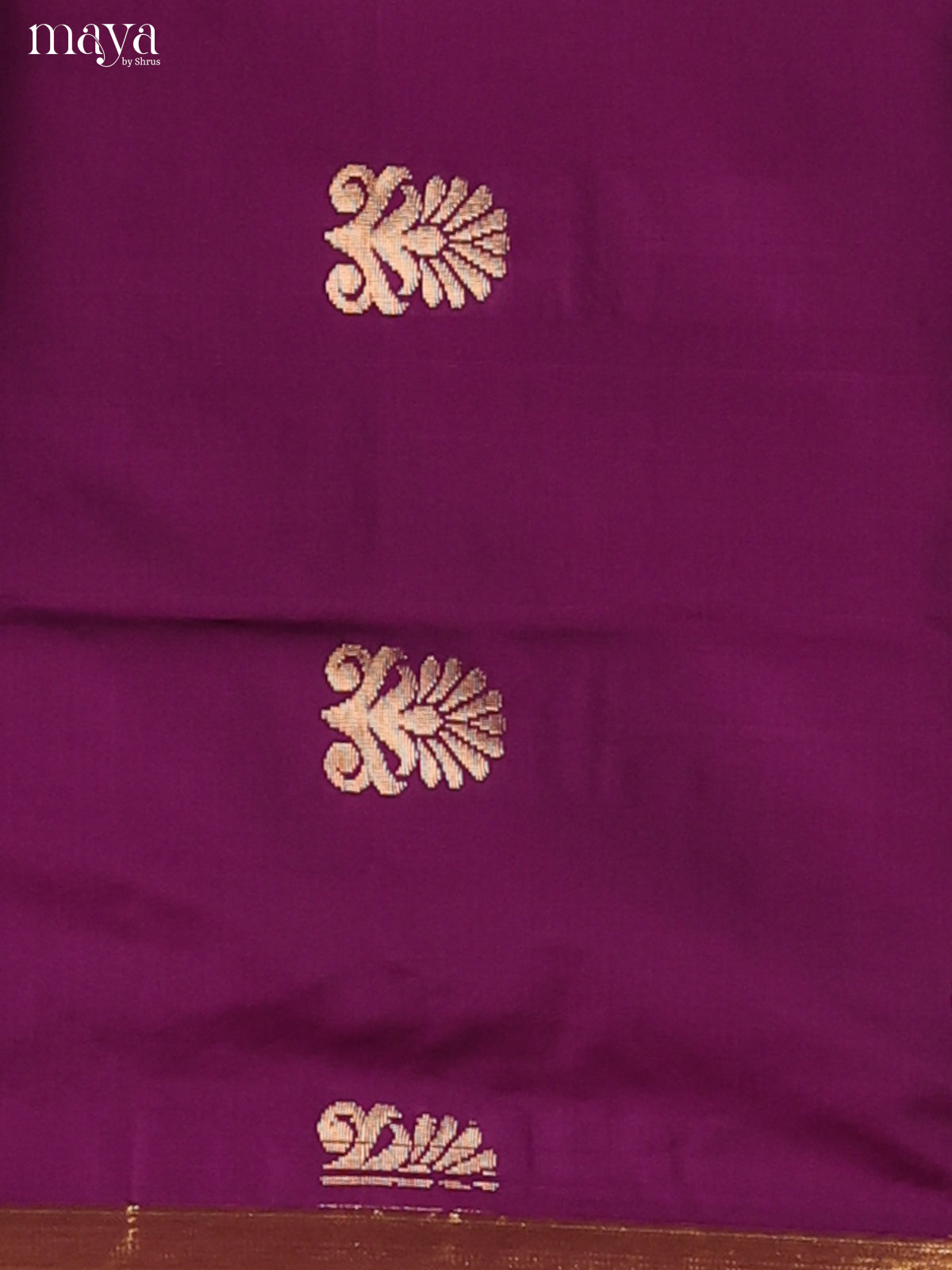 Classy Violet Semi Silk Salwar Suit With Floral Motifs & Green Dupatta