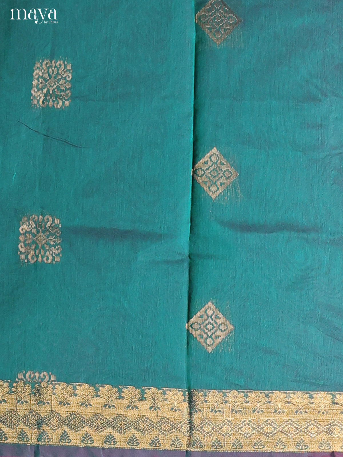 Green & Red-Semi silkcotton salwar unstitch