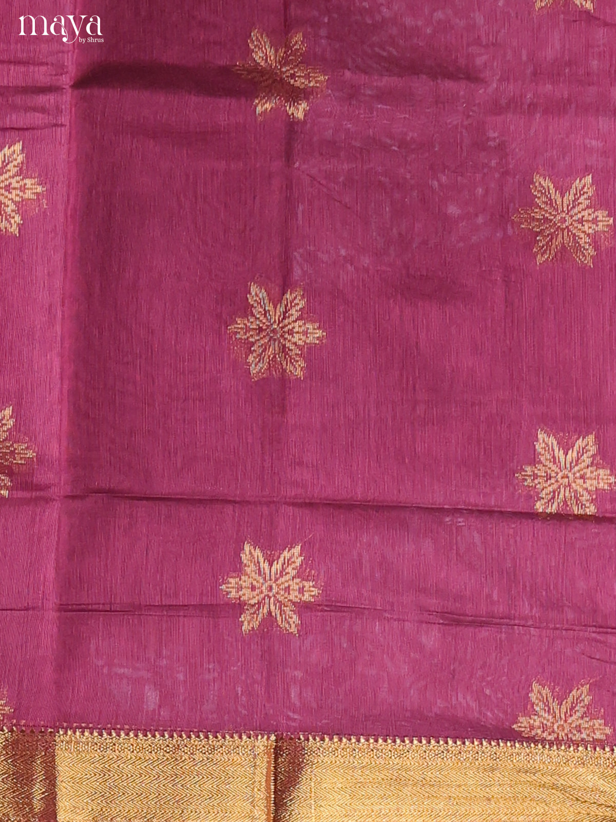 Pink & Black-Semi silkcotton salwar unstitch