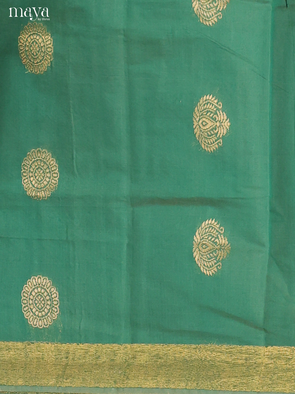 Green & Pink-Semi silkcotton salwar unstitch