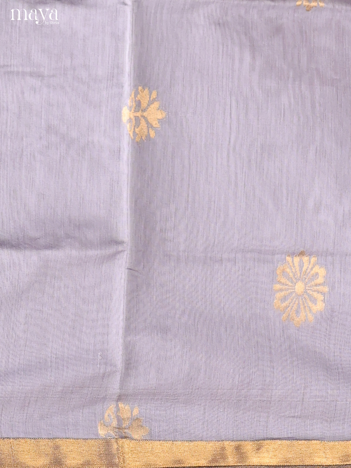 Greyish Blue & Brown -Semi silkcotton salwar unstitch