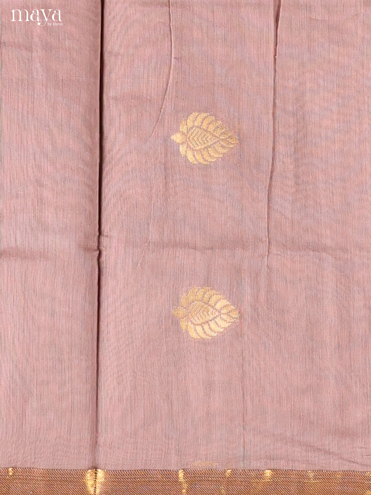 Mauve & Blue-Semi silkcotton salwar unstitch