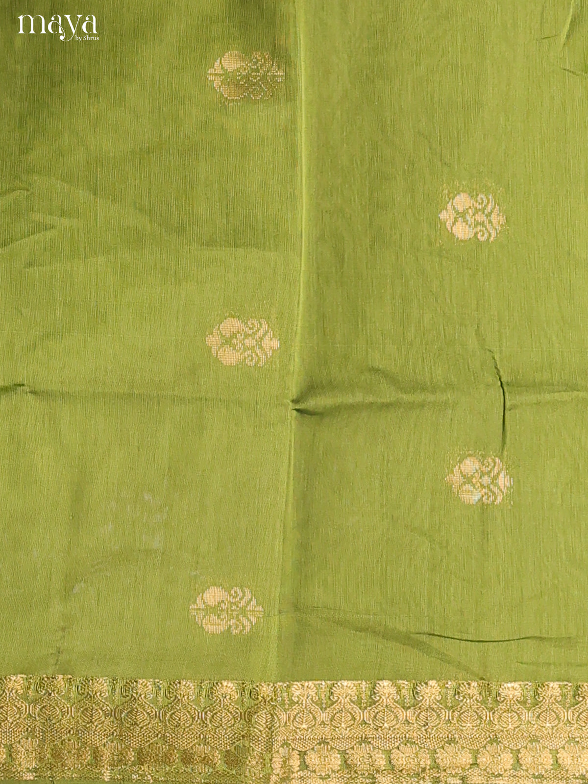 Green & Purple-Semi silkcotton salwar unstitch