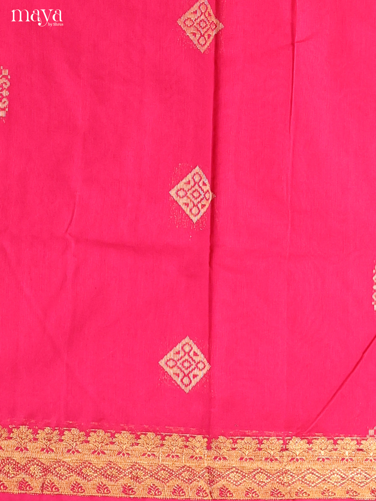Pink -Semi silkcotton salwar unstitch