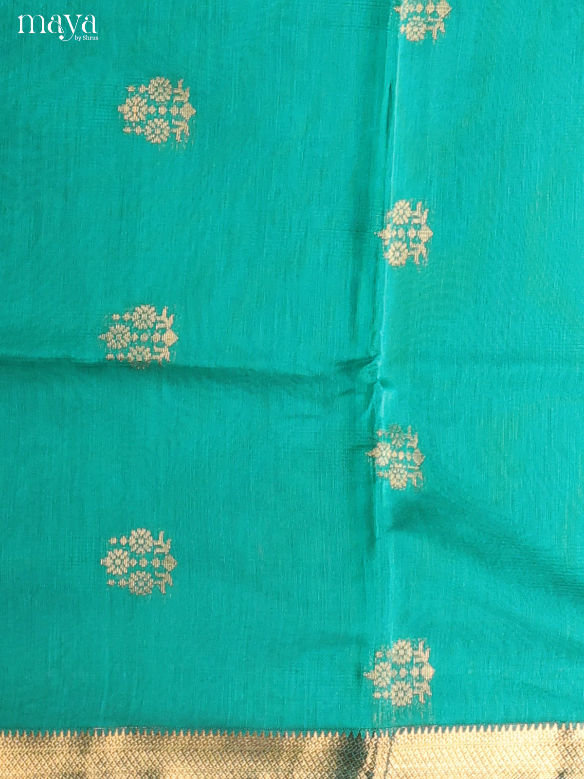 Green-Semi silkcotton salwar unstitch