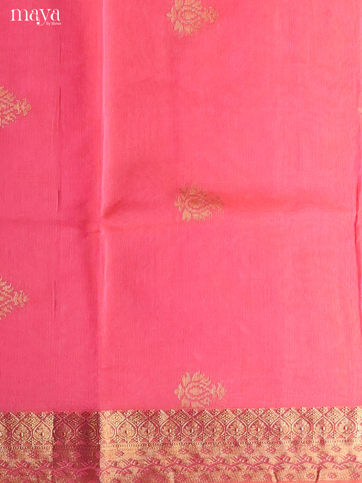 Pink -Semi silkcotton salwar unstitch