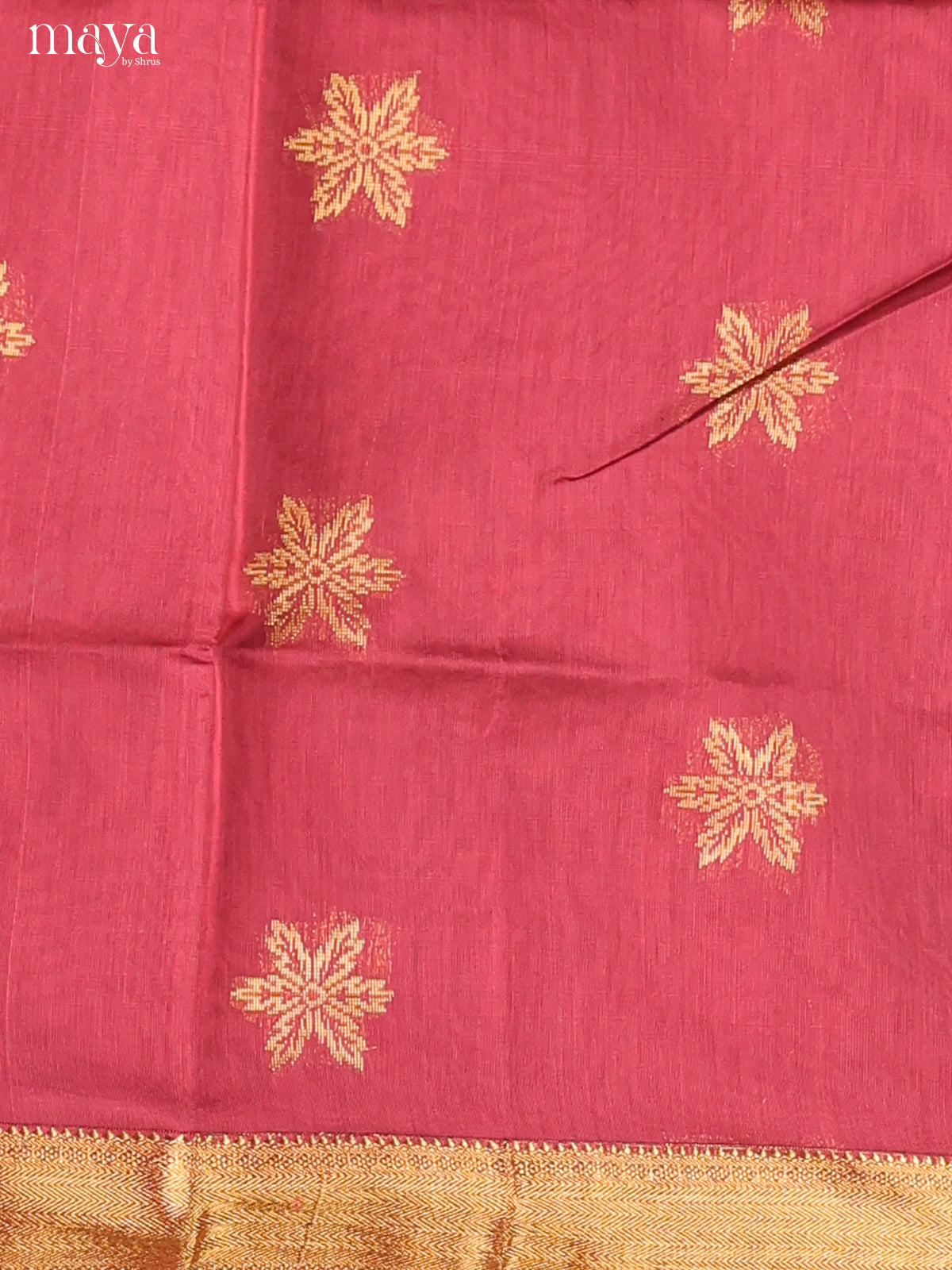 maroon -Semi silkcotton salwar unstitch