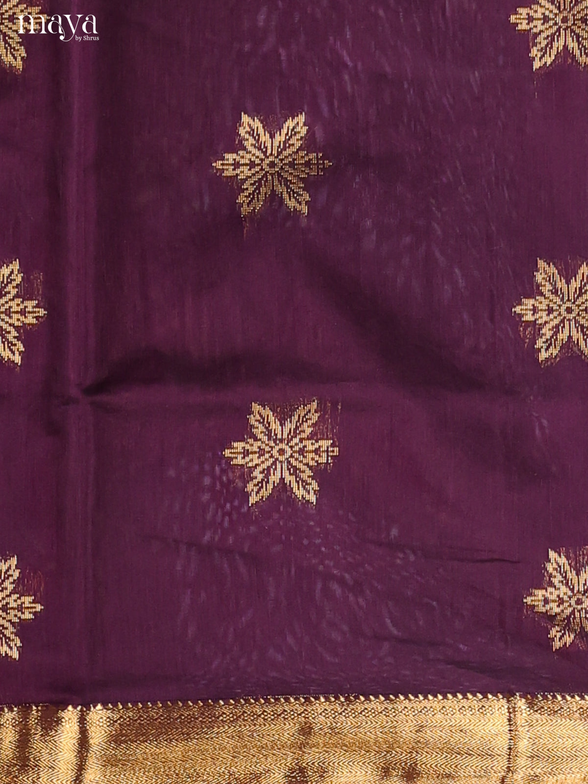 Dark Purple -Semi silkcotton salwar unstitch