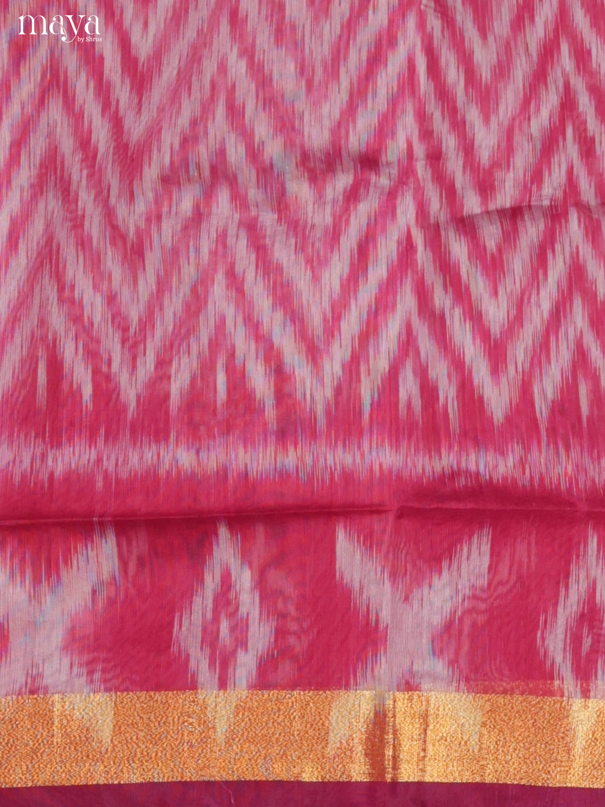 Maroon-Pochampally Salwar Unstitch
