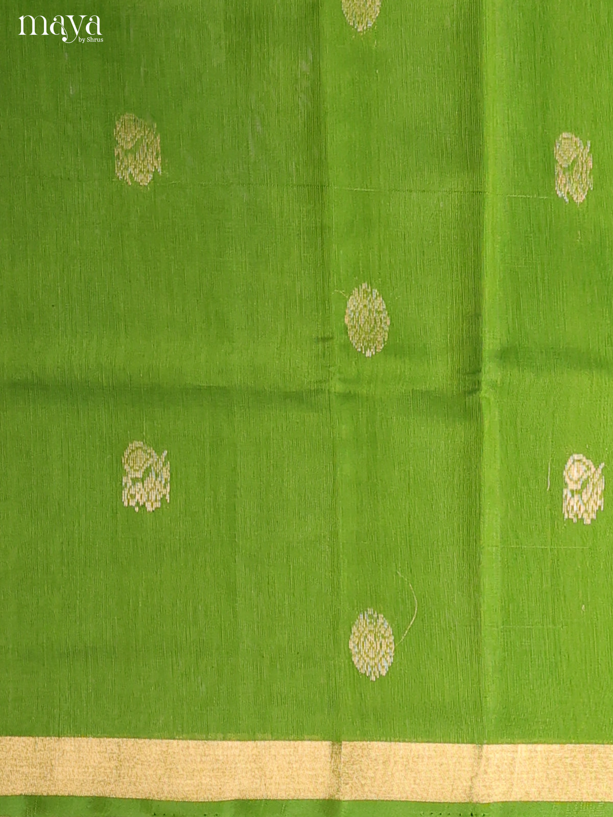 Green & Maroon-Silkcotton salwar Unstitch