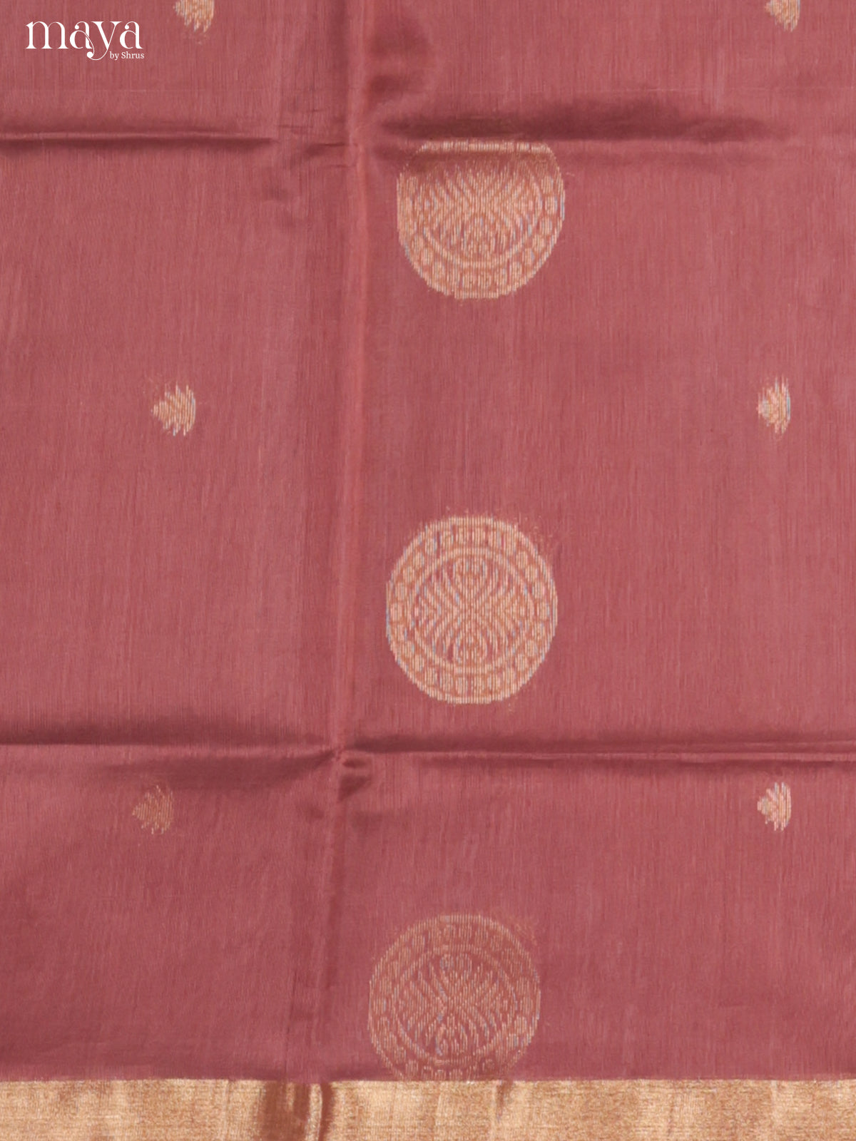 Brown & Green-Silkcotton salwar Unstitch
