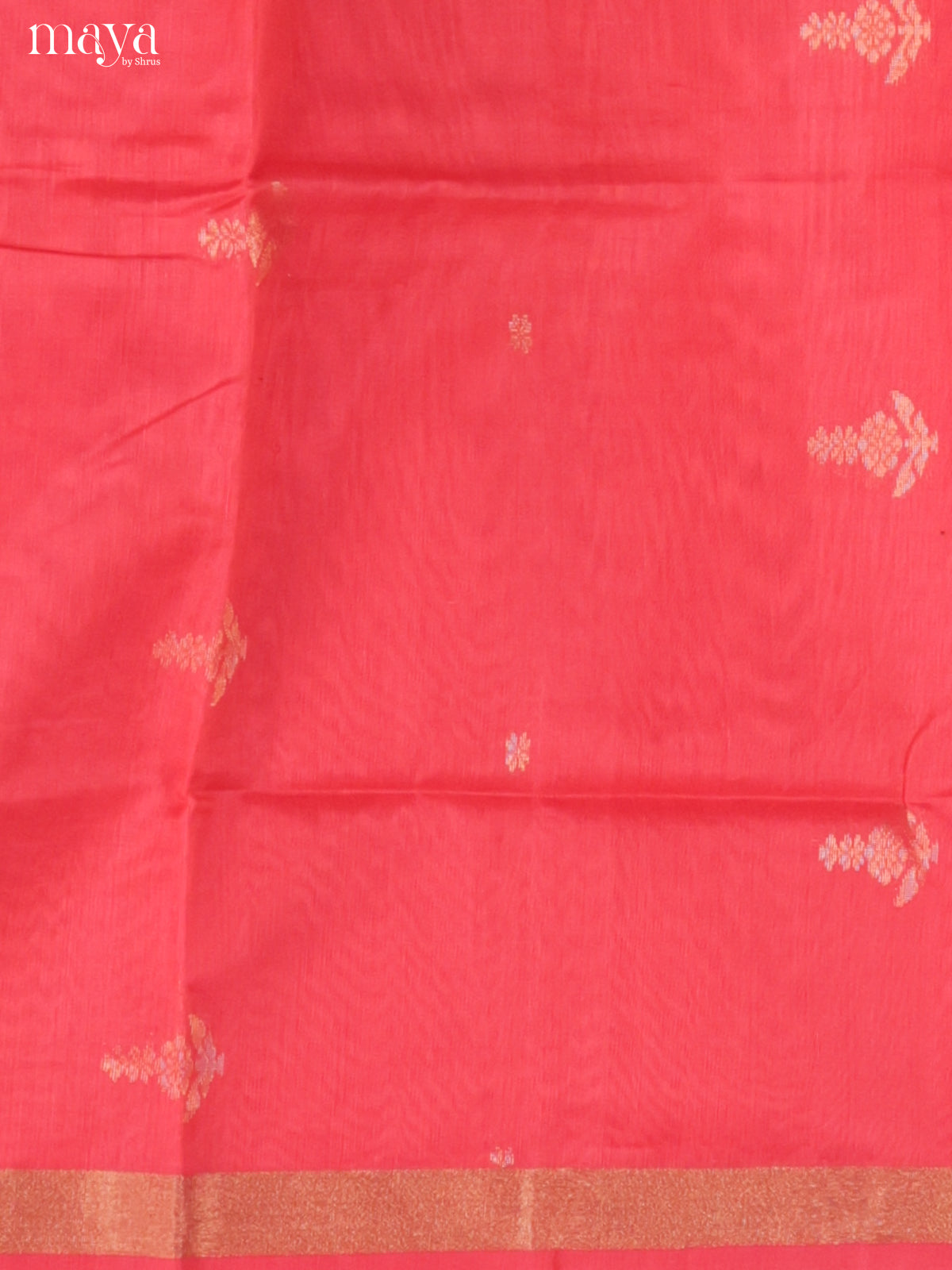Dark Pink -Silkcotton salwar Unstitch