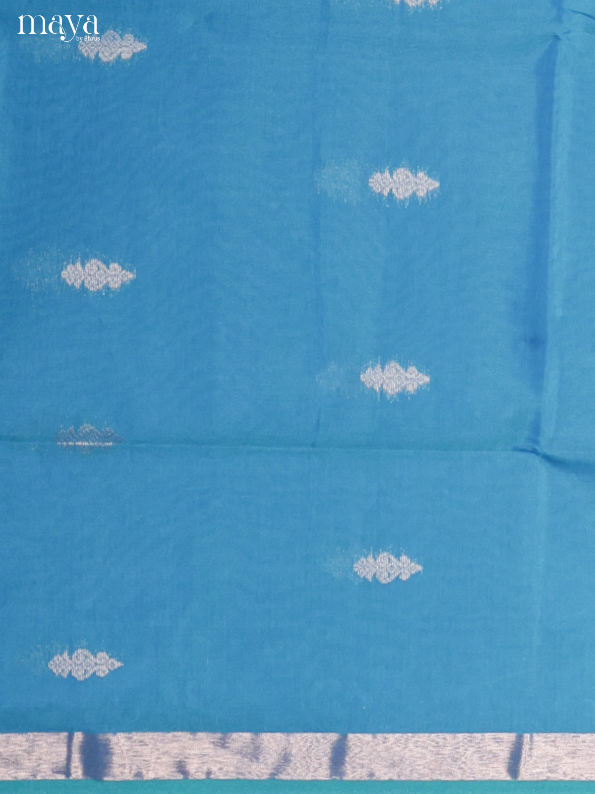 Sky Blue & Blue -Semi silkcotton salwar unstitch