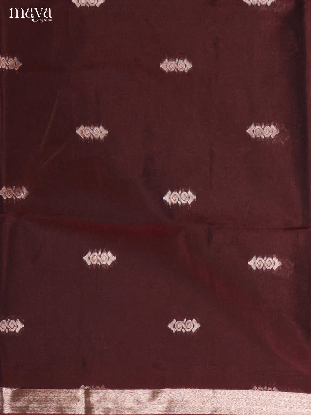 Maroon & Green-Semi silkcotton salwar unstitch