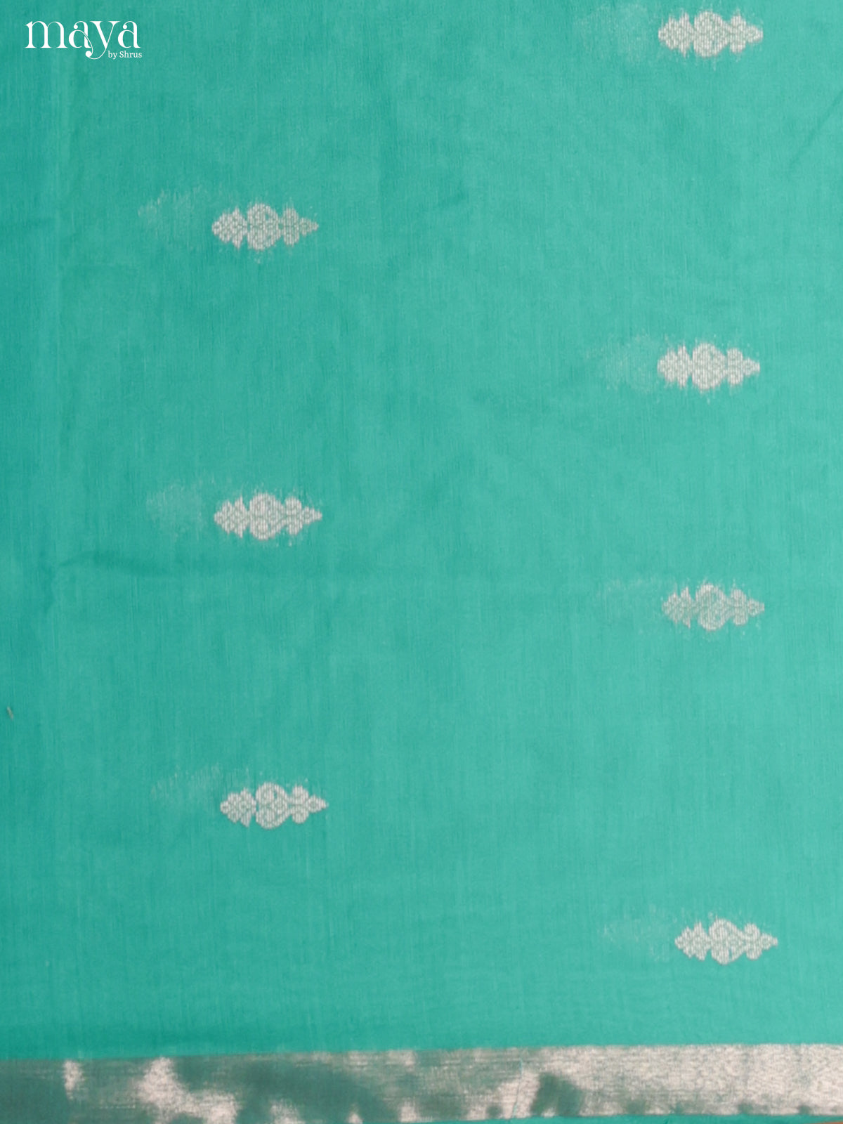 Teal Green & Blue-Semi silkcotton salwar unstitch