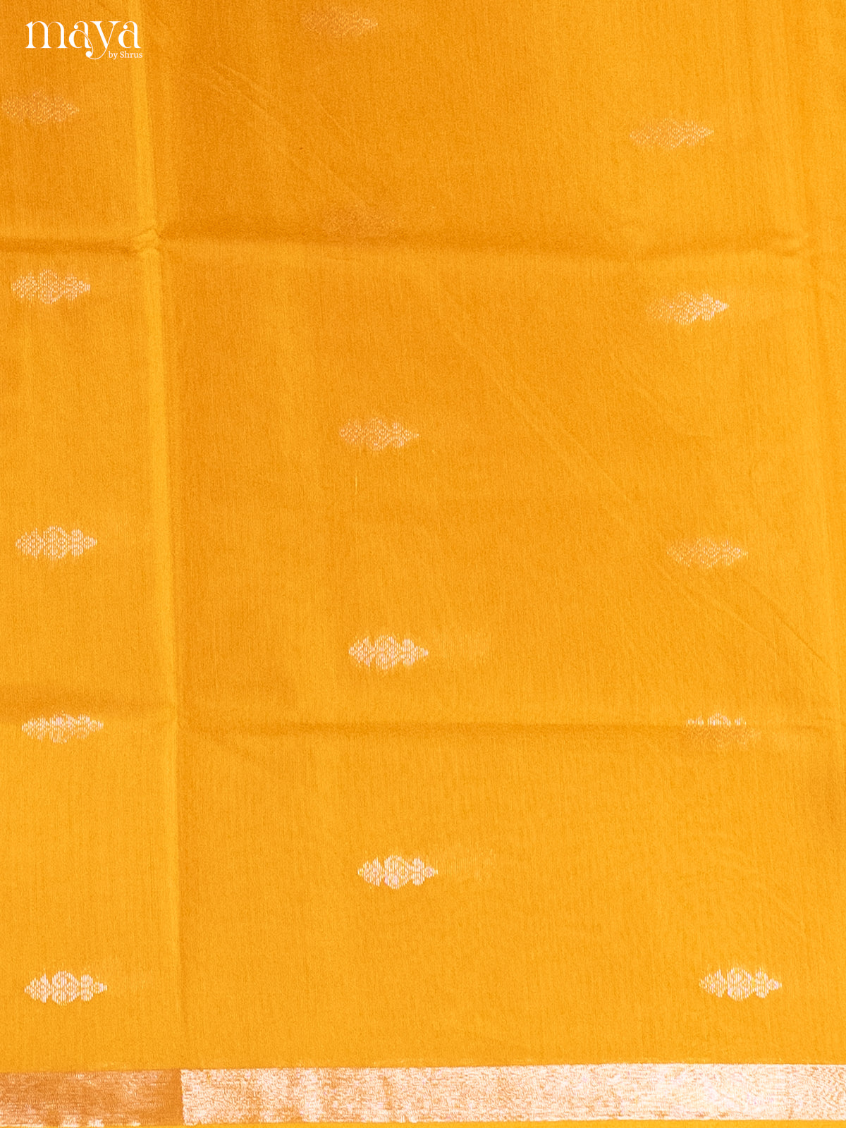 Yellow & Red -Semi silkcotton salwar unstitch