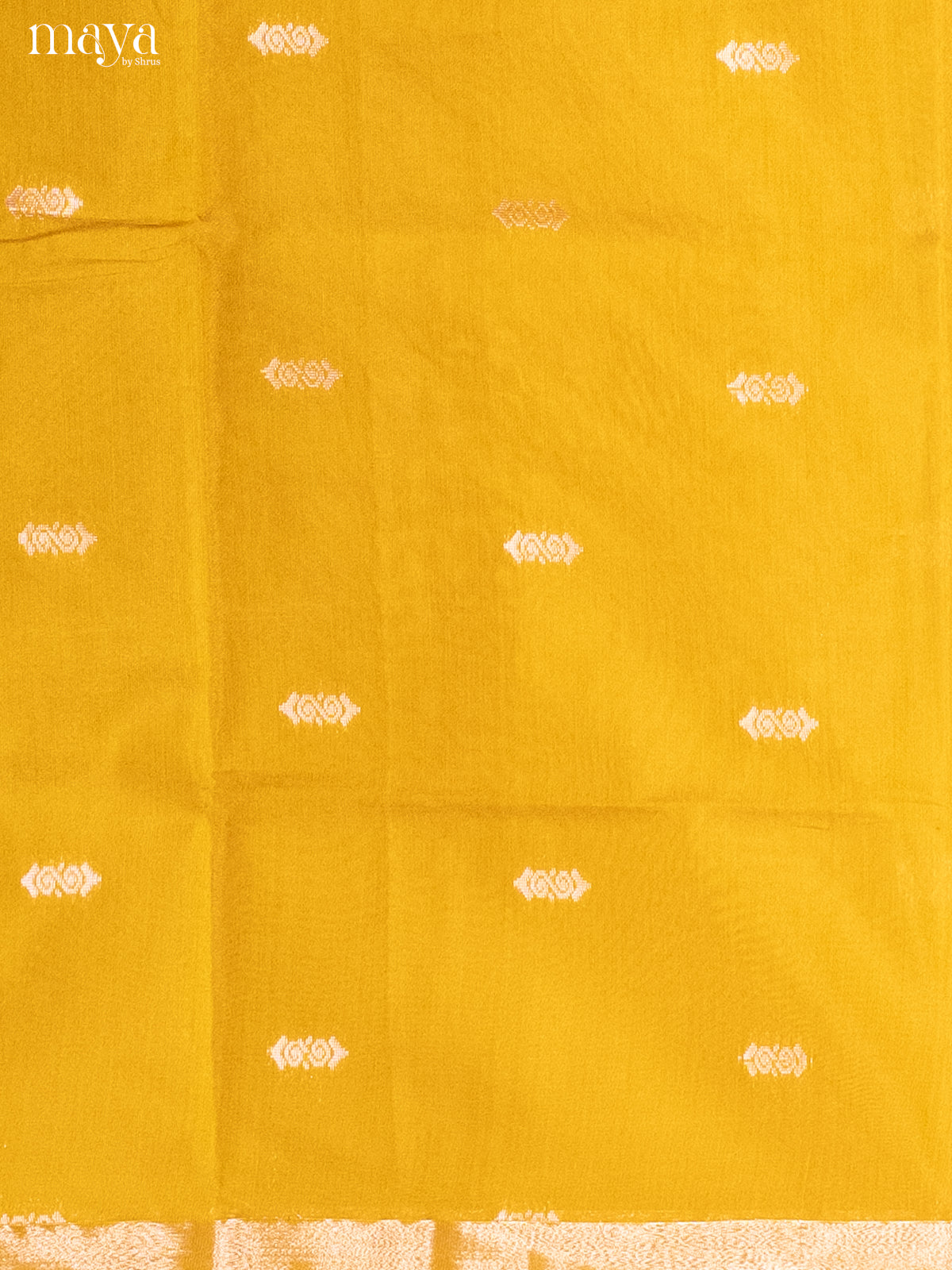 Yellow & Maroon -Semi silkcotton salwar unstitch