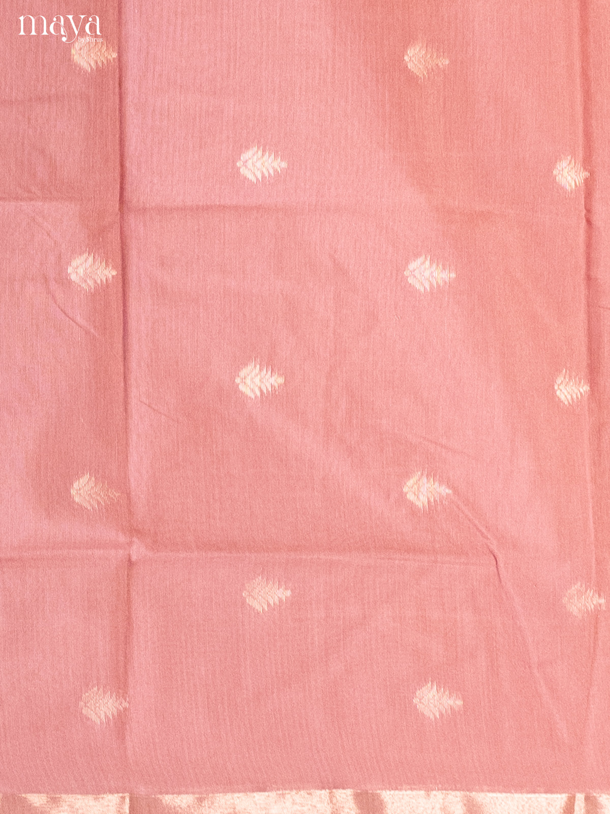 Pink & maroon-Semi silkcotton salwar unstitch