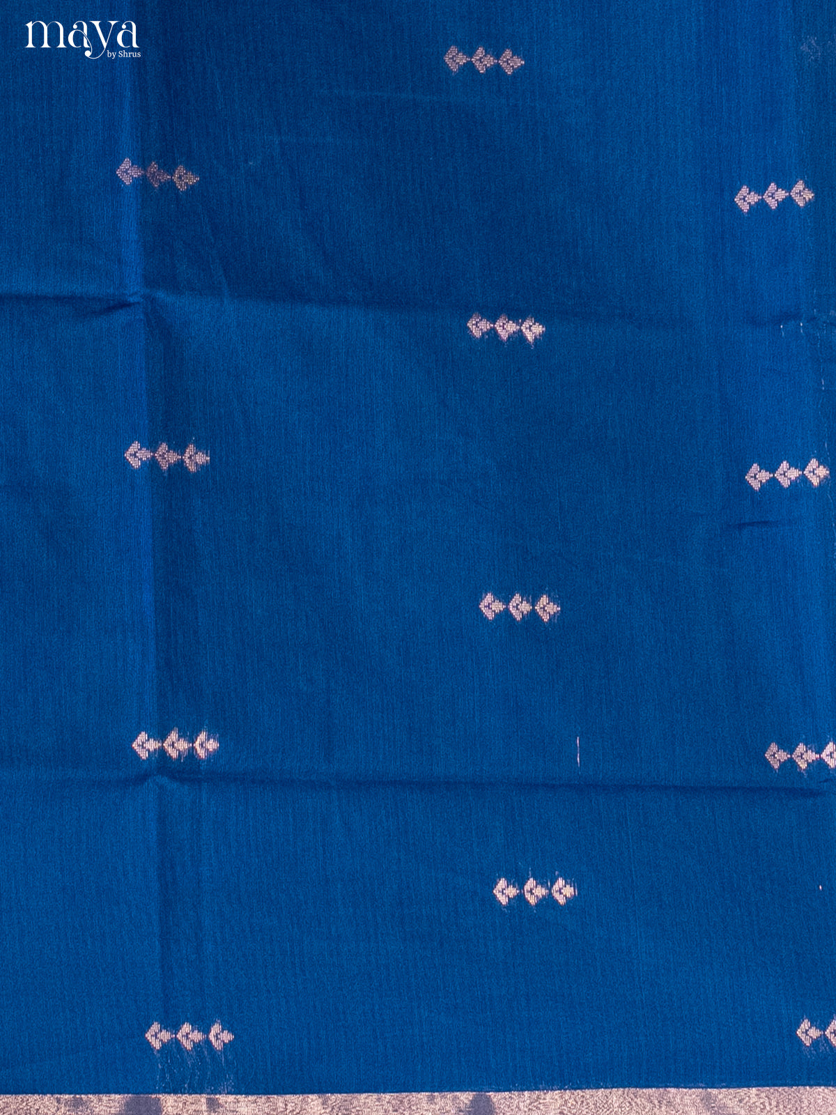 Blue & Green -Semi silkcotton salwar unstitch