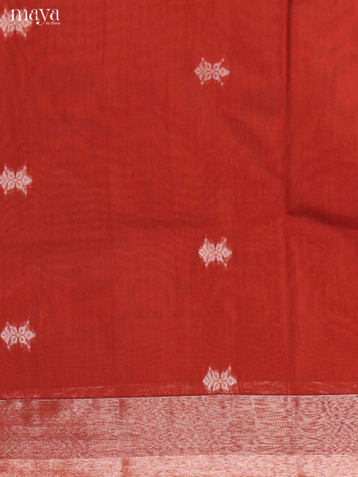 Arakku & maroon-Semi silkcotton salwar unstitch