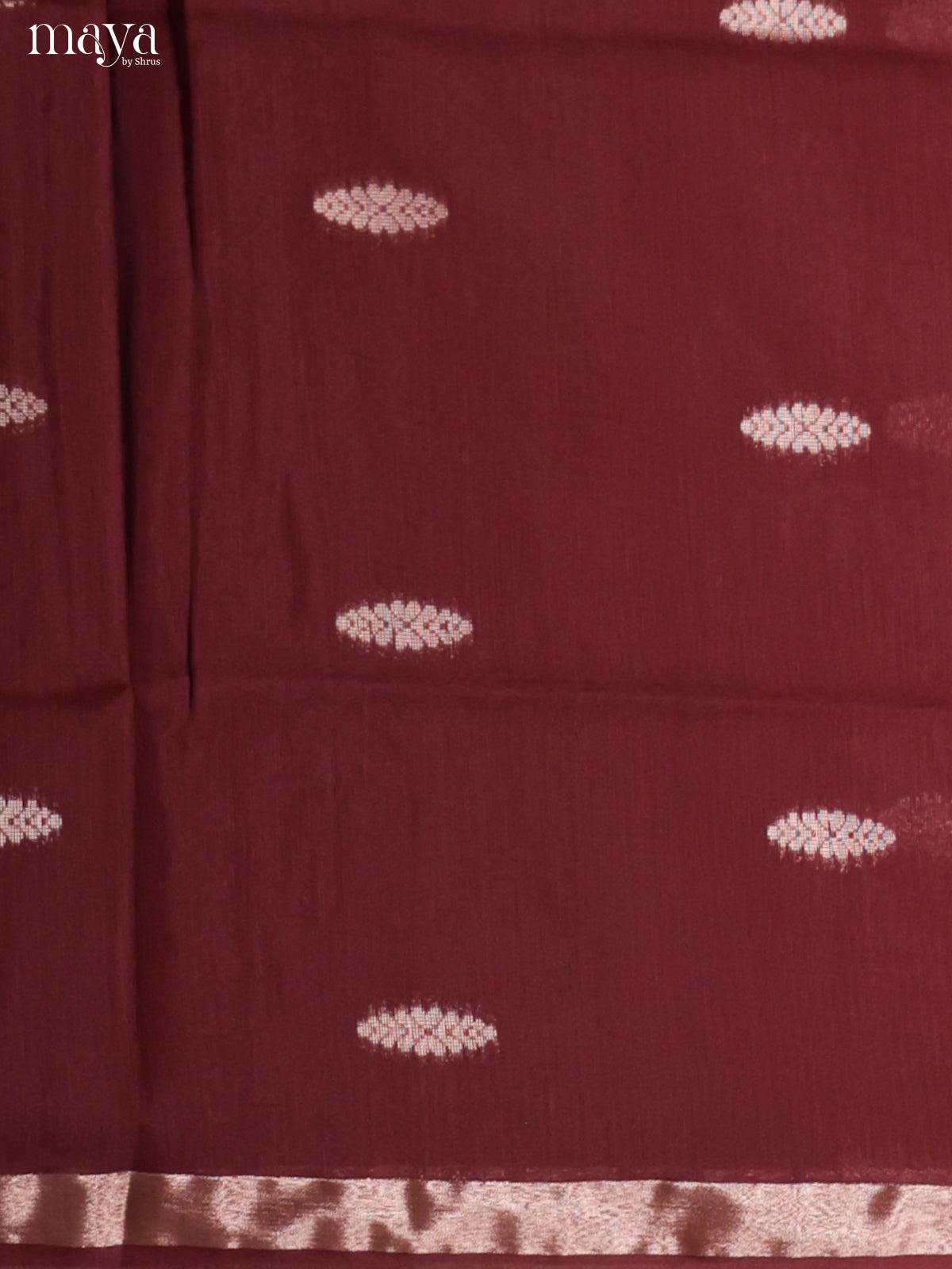 Maroon & Green-Semi silkcotton salwar unstitch