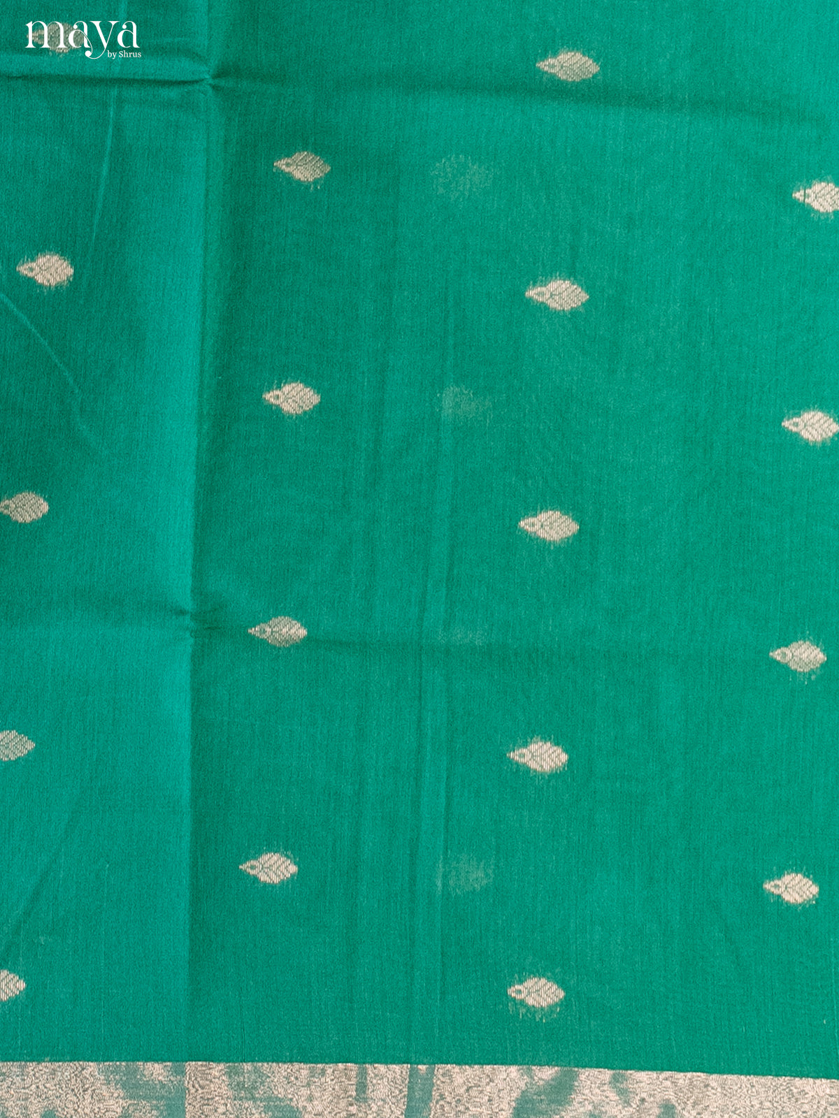 Green & Red-Semi silkcotton salwar unstitch