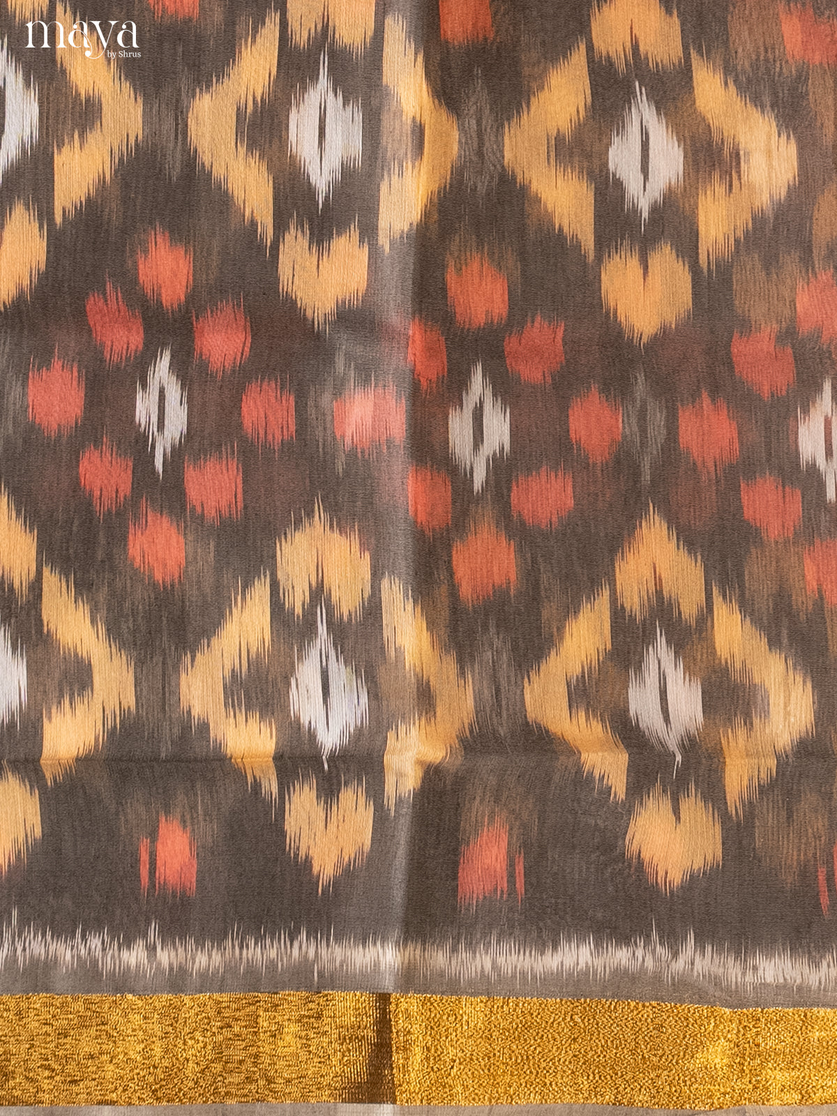 Grey -Pochampally Salwar Unstitch