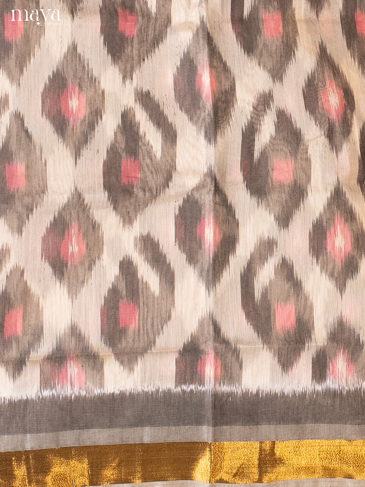 Grey & Onion peel -Pochampally Salwar Unstitch